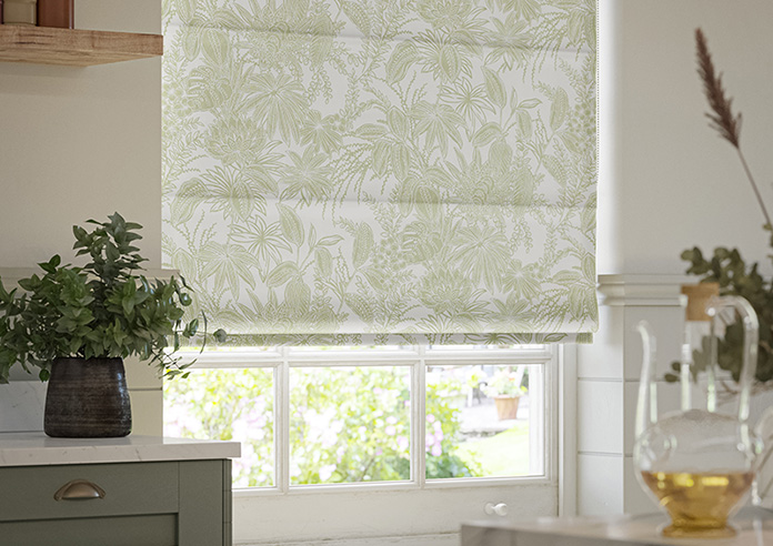 Maui, Pistachio - Twist&Fit Roman Blind - Image 5